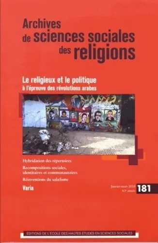 2989940 - Archives de sciences sociales des religions n°181 : Le religieux et le
