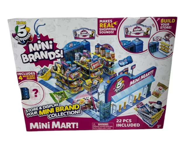 5 Surprise Mini Brands - Mini Mart Playset by ZURU (Series 4) Exclusive and  Mystery Collectibles