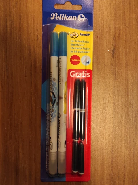 Pelikan Tintenlöscher Promo Set 2 Tintenkiller M mit 6 Tintenpatronen kurz
