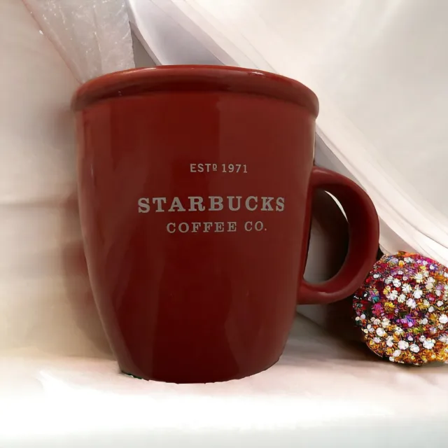 Red Starbucks Coffee Co. Mug Established 1971 Barista 2001