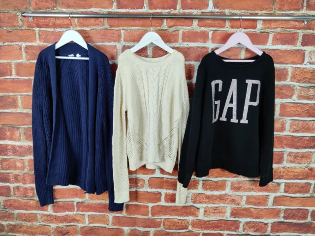 Girls Bundle Age 13-14 Years 100% Gap Knit Cardigan Sweatshirt Pullover 164Cm