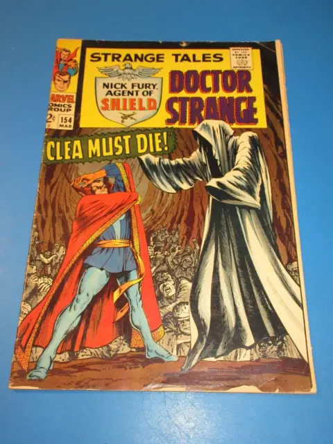 Strange Tales #154 Silver age Dr. Strange Nick Fury Clea GVG Wow