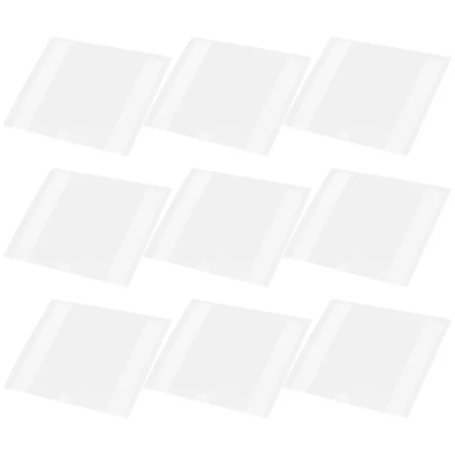 10 Clear Plastic Envelope File Pockets Folder 12x10cm Document Organizer-BY
