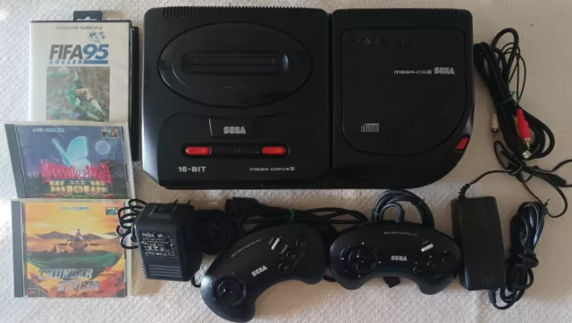 Sega Mega Drive 2 Mega CD Pal España + Mod 50/60 Hz Region + Juegos y accesorios