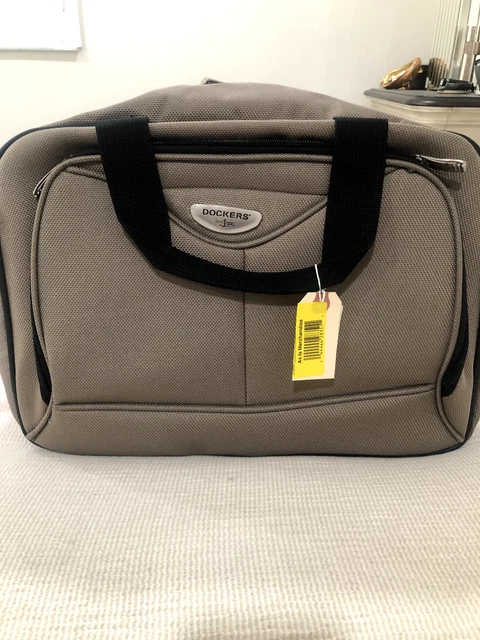 Dockers Weekend Bag Medium Sized Duffle Overnight Carry On Brown Luggage-NEW