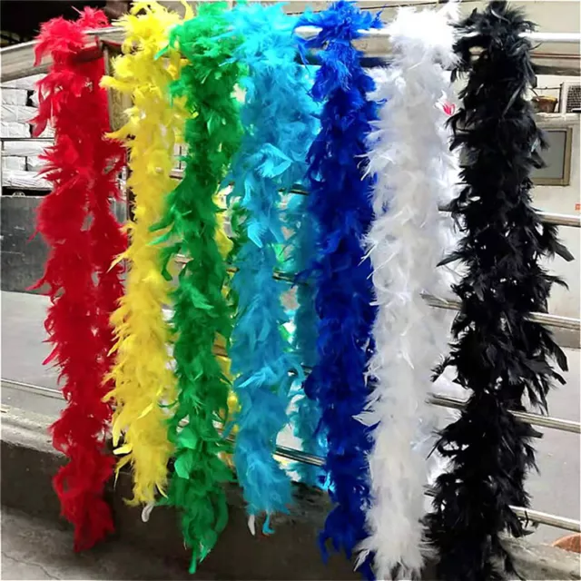 2M Feather Boa Dance Burlesque Fancy Dress Costume Accessory Hen Party Decors