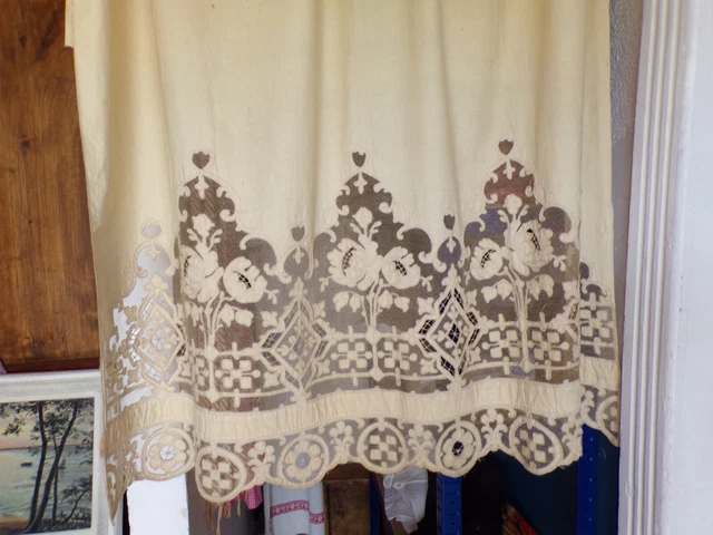 Tenda Store Antico Tulle Con Intarsio 220 CM X 114 CM