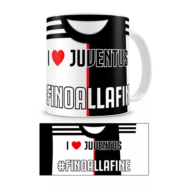 Tazza Juventus Calcio Tifoso Idea regalo Gadget Bianconero Gift Merchandising