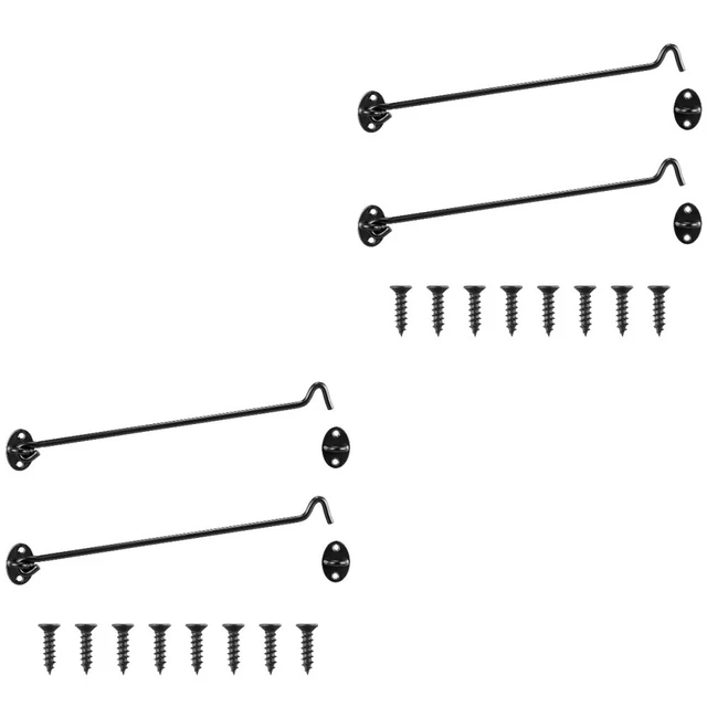 2 Pack Heavy Duty Barn Door Lock Metal S Hooks Stainless Steel