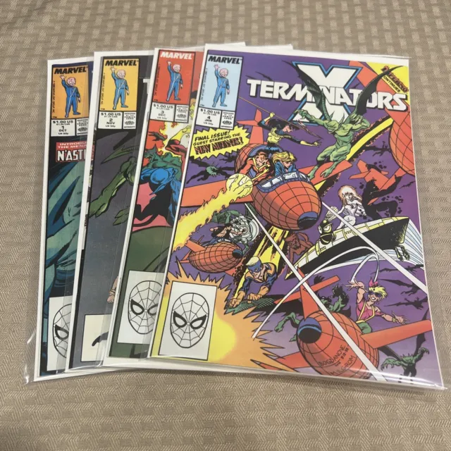 X-Terminators (Lot of 4)1,2,3,4 Marvel Comics (1988) FN/VF 1st Print Comic Books