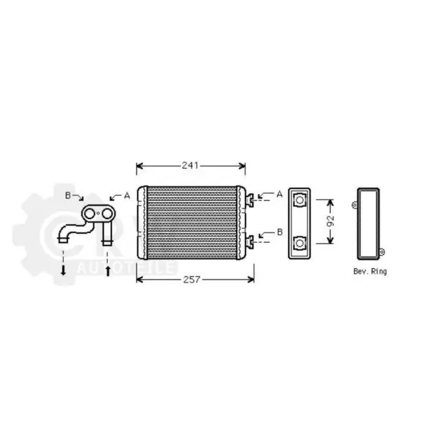 Échangeur Chauffage Intérieur pour BMW 3er Compact 318 Ti