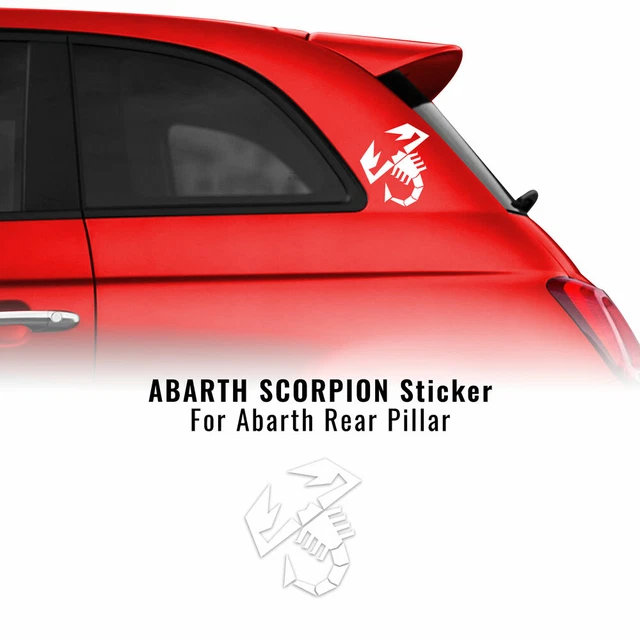 ADESIVI ADESIVO LOGO Fiat 500 Abarth Stemma Scorpione EUR 7,00 - Foto 10