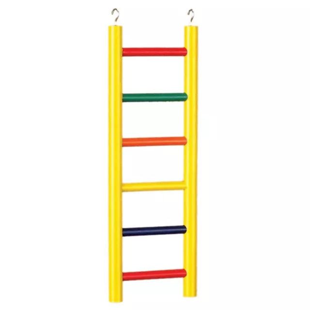 Prevue Hendryx 6-rung Multi-color Wood Bird Parrot Ladder **USA SELLER** Toy