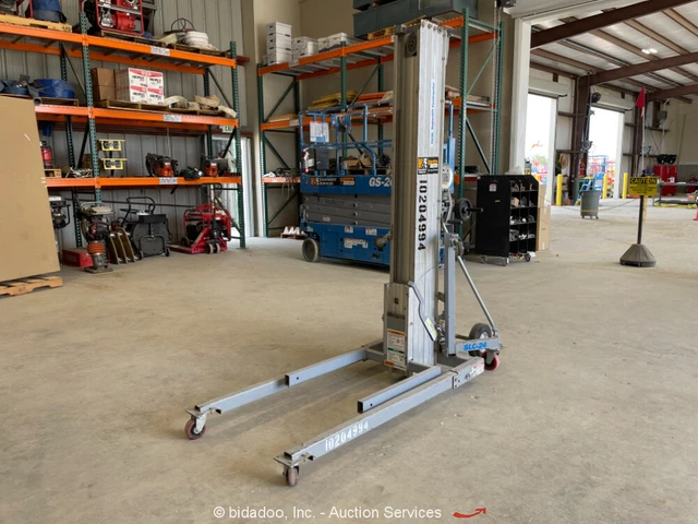 2016 Genie SLC-24 24' Manual Material Hoist Duct Jack Crank Lift Aerial bidadoo
