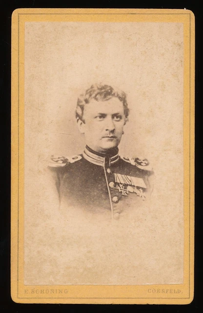 CDV - Soldat Ordenspange / Orden Kriegsteilnehmer 1866 + 1870/71 EK Coesfeld