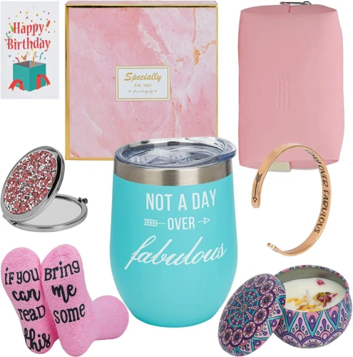 Juego de regalos de cumpleaños para mujer Nit a Day Over fabuloso para mujer 7 piezas
