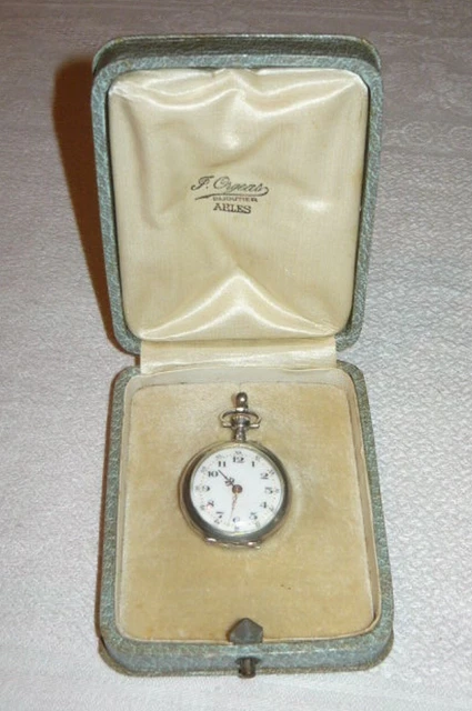 Montre Gousset Ancienne En Argent Massif - Début 1900 - VENDUE POUR PIÈCES (balancier OK)