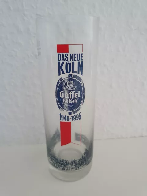 Gaffel Kölsch, das neue Köln Kölschglas Kölschstange Bierglas 0,2l, selten