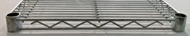 Chrome Shelf 18" x 48" Heavy Duty NSF Wire with 4 Plastic Snap-on Pole Supports