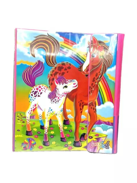 NEW LISA FRANK Rainbow Binders Books Folders Pencil Case School