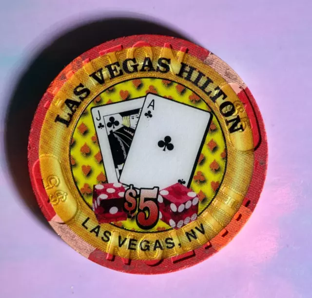 ⚡️❄️ Casino Chip OMG 😳 $5 Hilton Las Vegas NV ⚡️❄️⚡️❄️⚡️❄️