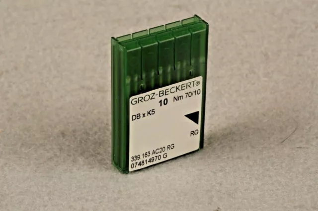 20 agujas máquina de coser bordado industrial Groz Beckert DBXK5 70/10 Reg PT