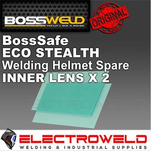 2x BossSafe Inside Inner Lens Cover Stealth Eco Welding Helmet Bossweld, 700356