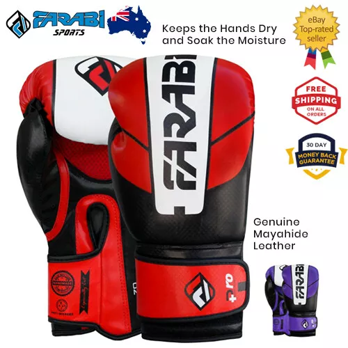 Farabi Boxing Gloves Training Punching Sparring Muay Thai MMA Pro Safety Series