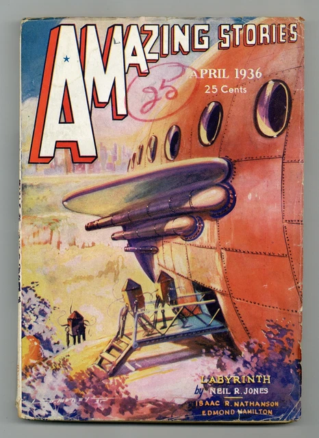 Amazing Stories Pulp Apr 1936 Vol. 10 #9 GD/VG 3.0
