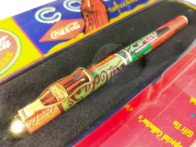 Stylo Plume Coca-Cola Dans écrin Métal - Neuf De Stock, Plume Inox, Cartouches