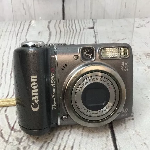 Canon PowerShot A590 IS 8.0MP Compact Digital Camera Silver