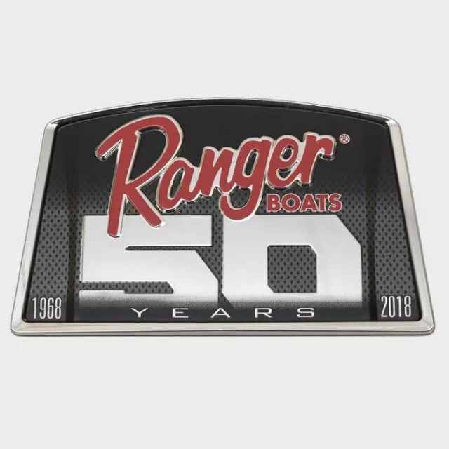 Ranger Raised Emblem Decal 50 Year Anniversary Red 309778 Marine Boat