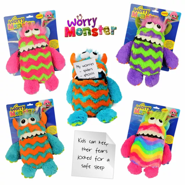 Giant 30cm Worry Monster Cuddly Toy Eats Worries Nightmares & Bad Dreams 3