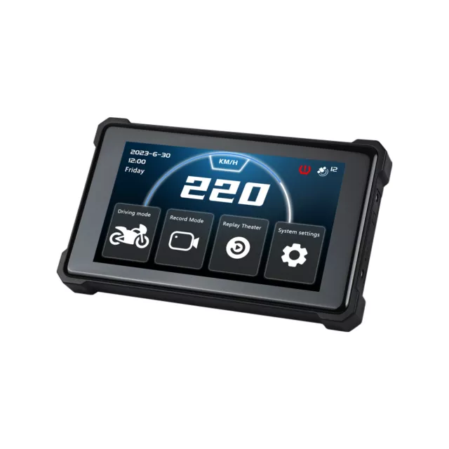 32GB 5in Touchscreen Motorrad Dashcam Recorder 1080P GPS WIFI 140° Weitwinkel