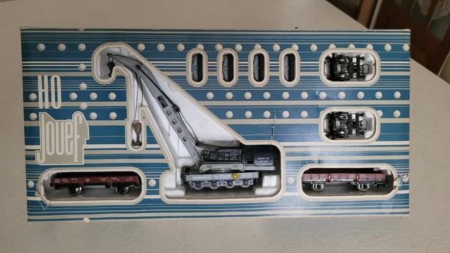 Train Jouef HO – Coffret Wagon-grue Cockerill 85T – Années 60 – État Correct