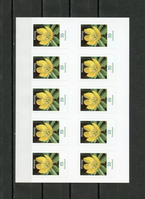 Briefmarken  Bund Blumen   10 cent selbstklebend