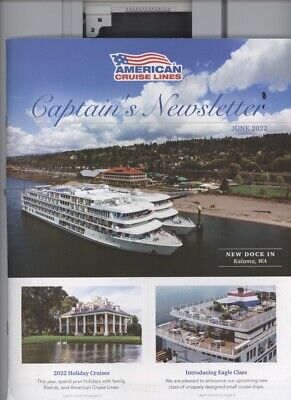 American Cruise Lines Captain's Newsletter June 2022 /Illustrated Magazine /Rare