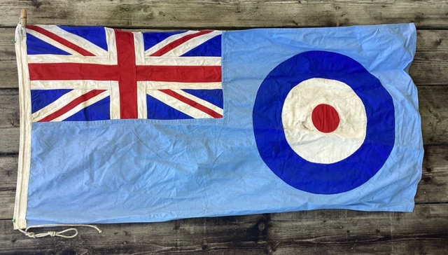 RARE WW2 DATED 1939 dated battle of Britain RAF airbase ensign original ...