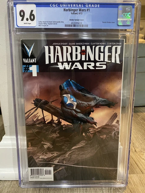 Harbinger Wars #1 CGC 9.6 1:50 Zircher Variant Valiant VEI 2013 Henry Crain