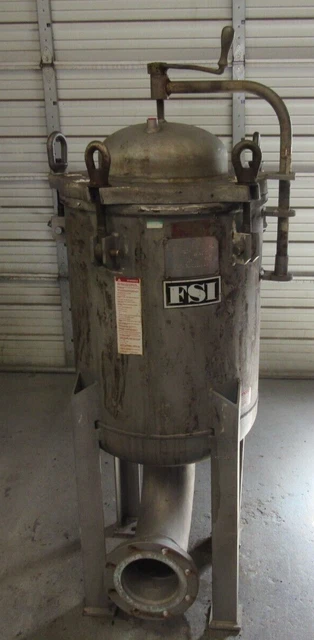 FSI Stainless Steel 5-Bag Filter Vessel FSP-1000,316SS, SIZE 6" 150,MAKE OFFER!