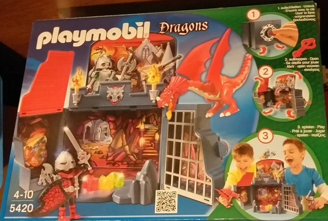 PLAYMOBIL Moyen-Âge - 3 Joyaux Translucides Rubis (antre Du Dragon) - Lot Occasion