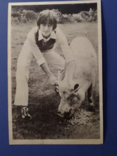 John Lennon photo photograph pig imagine 6”x4” Black White Pre-Printed