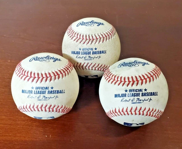 Balle De Baseball Officielle MLB 2015 Post-saison - Rawlings - Royals, Mets, Astros, Cubs - Vintage