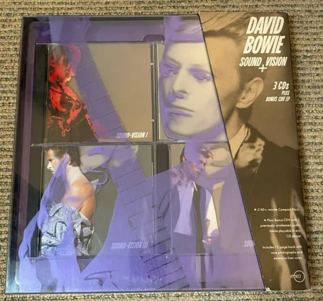 David Bowie - Sound + Vision - Scarce 1989 RYKO USA 3CD +1CDV box set