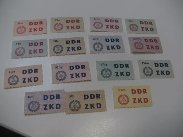 DDR-Dienst, MiNr. C 1-15, tadellos postfrisch, Mi. 40,-  (2254)