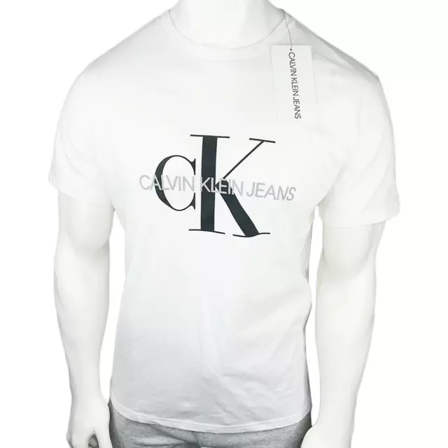 Nwt Calvin Klein Msrp $54.99 Men's White Crew Neck Short Sleeve T-Shirt M L Xl