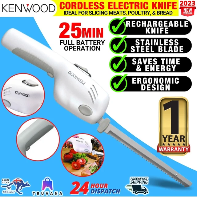 KENWOOD CORDLESS ELECTRIC Knife Rechargeable Carving Bread Meat Slicer