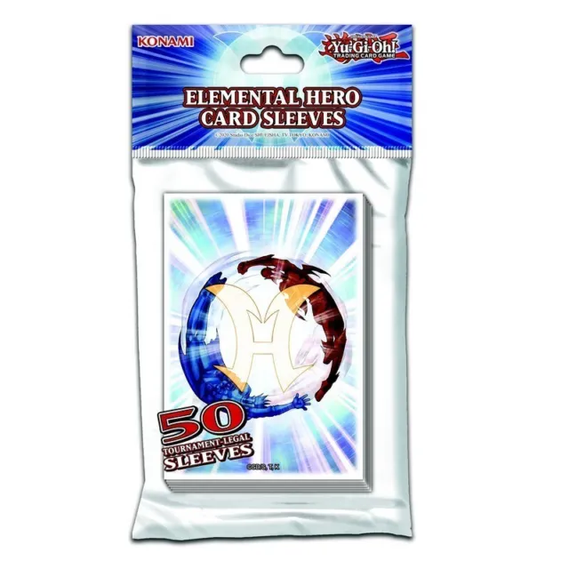 Konami - Protèges 50 Cartes Yu-Gi-Oh! Card Sleeves : Elemental Hero