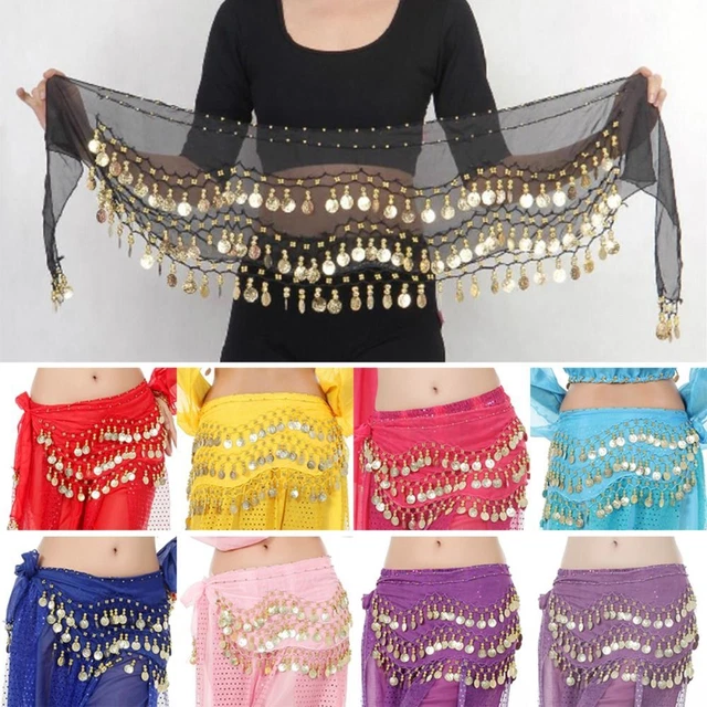 Jupe danseuse Écharpe Hanche Chaîne de taille Ceinture de danse du ventre