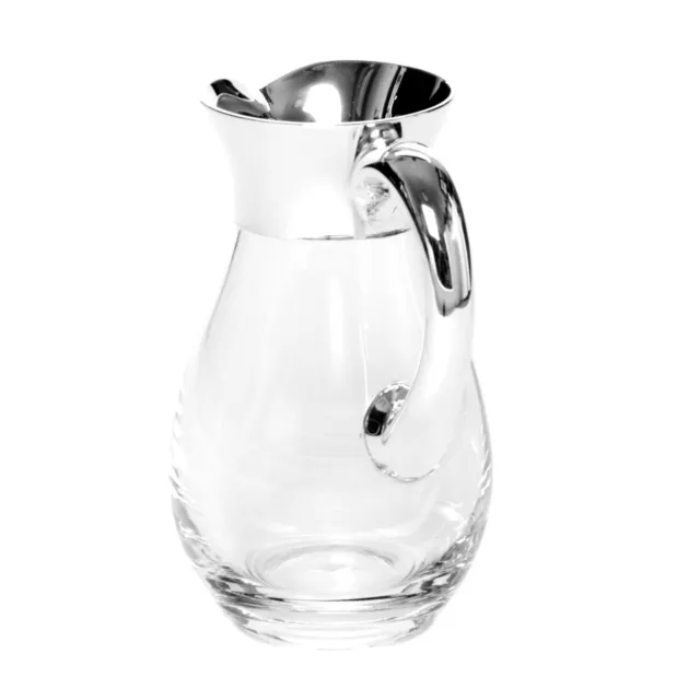 Design Glass Jug 0,5 0,7 1 Liter With Real Silver from Crystal Wine 3